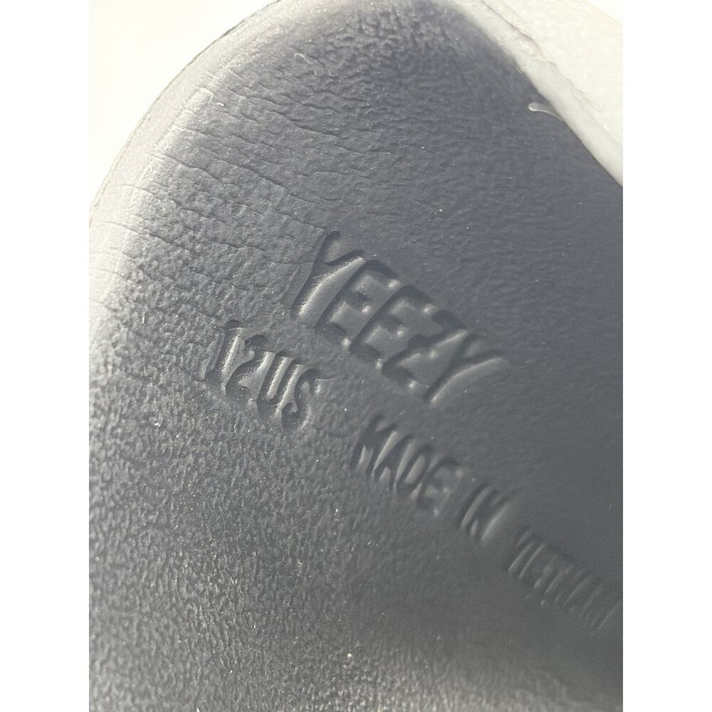 Adidas Yeezy Slides Sandals Shoes Men’s Sz 12 Black New NWOB - Picture 8 of 10